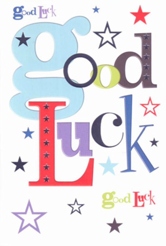 Steeped in the creative energy of Bayswater, this good luck card feels like a heartfelt cheer offered from a trusted friend on Moscow Road. Typographic artistry takes centre stage: oversized letters in soothing pastel blue intertwine with bursts of crimson, sage, and regal violet, each character lending its own charm to the hopeful message. Constellations of bold and gentle stars flicker across the pristine white background, much like the city lights dancing through leafy W2 avenues at dusk. There is a pleasing contrast between the vibrant hues and the wide, calming white space, a balance that echoes Bayswater's harmonious blend of calm garden squares and lively high streets. The tactile pleasure of its smooth paper surface brings to mind the feeling of selecting just the right card from a beloved local shop. This card is more than a blank message; it's a small talisman of support and possibility-infused with the pride, hope, and belief that defines Bayswater's warm community spirit. Its every detail seems to whisper encouragement for whatever comes next.